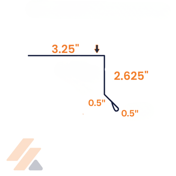 Tuff Rib Ridge Trim Tuff-Rib Eave Trim (Wide) – alcoametal
